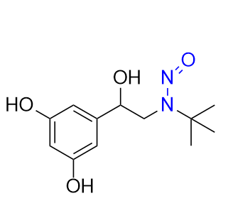 特布他林雜質(zhì)23,N-(tert-butyl)-N-(2-(3,5-dihydroxyphenyl)-2- hydroxyethyl)nitrous amide