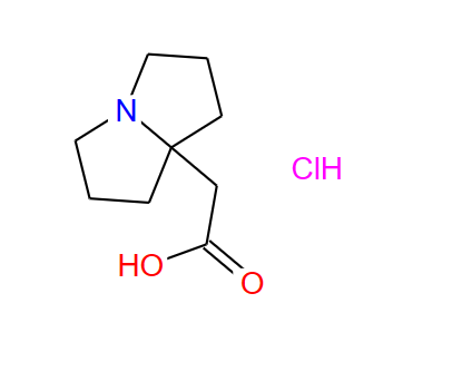 双稠吡咯啶-9-盐酸盐,Tetrahydro-1H-pyrrolizine-7a(5H)-acetic acid hydrochloride