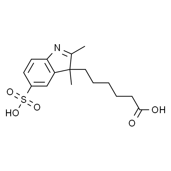 2,3-二甲基-5-硫-3H-吲哚-3-己酸,6-(2,3-dimethyl-5-sulfo-3H-indol-3-yl)hexanoic acid