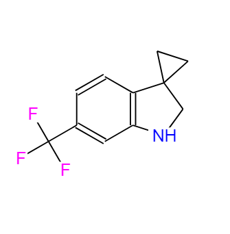 6'-(三氟甲基)螺[環(huán)丙烷-1,3'-二氫吲哚],6-(TRIFLUOROMETHYL)SPIRO[CYCLOPROPANE-1,3-INDOLINE]