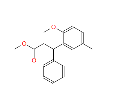 3-(2-甲氧基-5-甲基苯基)-3-苯基丙酸甲酯,Methyl 3-(2-methoxy-5-methylphenyl)-3-phenylpropionate