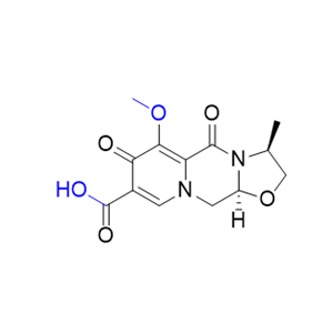 卡替拉韦杂质05,(3S,11aS)-6-methoxy-3-methyl-5,7-dioxo-2,3,5,7,11,11a-hexahydrooxazolo[3,2-a]pyrido[1,2-d]pyrazine-8-carboxylic acid