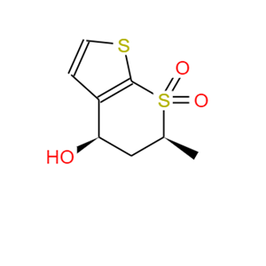 5，6-二氢-4-羟基-6-甲基噻吩并[2，3-b]硫吡喃-7，7-二氧化物,(4R,6S)-5,6-Dihydro-4-hydroxy-6-methylthieno[2,3-b]thiopyran-7,7-dioxide