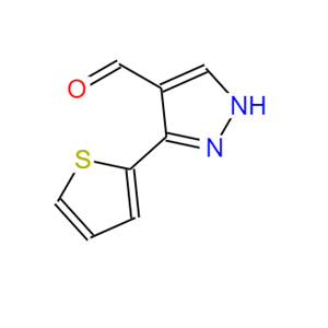 3-噻吩-2-基-1H-吡唑-4-甲醛,3-Thiophen-2-yl-1H-pyrazole-4-carbaldehyde