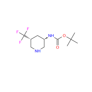 反式-3-(BOC-氨基)-5-(三氟甲基)哌啶