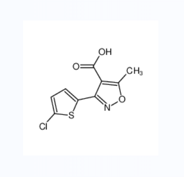 3-(5-氯-2-噻吩基)-5-甲基异恶唑-4-羧酸,3-(5-chlorothiophen-2-yl)-5-methyl-1,2-oxazole-4-carboxylic acid