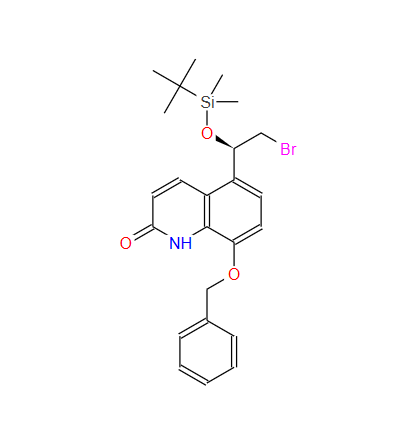 8-苄氧基-5-[(R)-2-溴-1-[(叔丁基二甲基硅烷基)氧基]乙基]-1H-喹啉-2-酮,(8-(benzyloxy)-5-[(1R)-2-broMo-1-{[tert-butyl(diMethyl)silyl]oxy}ethyl]quinolin-2(1H)-one )