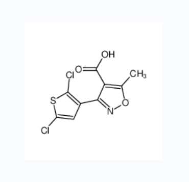 3-(2,5-二氯-3-噻吩基)-5-甲基异恶唑-4-羧酸,3-(2,5-dichlorothiophen-3-yl)-5-methyl-1,2-oxazole-4-carboxylic acid