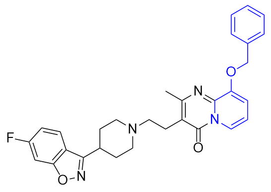 帕利哌酮杂质14,9-(benzyloxy)-3-(2-(4-(6-fluorobenzo[d]isoxazol-3-yl)piperidin-1-yl)ethyl)-2-methyl-4H-pyrido[1,2-a]pyrimidin-4-one