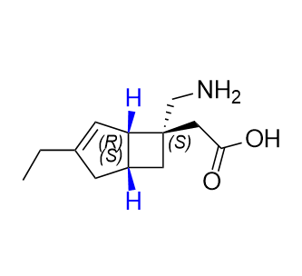 米洛巴林杂质01,2-((1S,5R,6S)-6-(aminomethyl)-3-ethylbicyclo[3.2.0]hept-3-en-6-yl)acetic acid