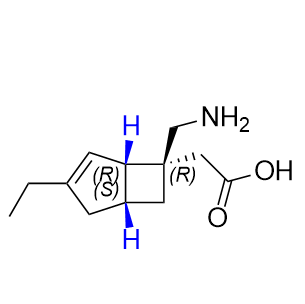 米洛巴林杂质02（对甲苯磺酸盐）,2-((1S,5R,6R)-6-(aminomethyl)-3-ethylbicyclo[3.2.0]hept-3-en-6-yl)acetic acid