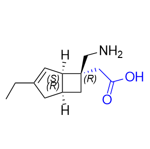 米洛巴林杂质03,2-((1R,5S,6R)-6-(aminomethyl)-3-ethylbicyclo[3.2.0]hept-3-en-6-yl)acetic acid