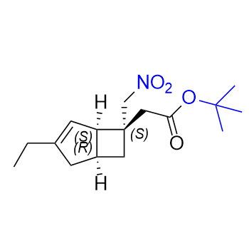 米洛巴林杂质15,tert-butyl2-((1R,5S,6S)-3-ethyl-6-(nitromethyl)bicyclo[3.2.0]hept-3- en-6-yl)acetate