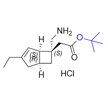 米洛巴林杂质16,tert-butyl2-((1R,5S,6S)-6-(aminomethyl)-3-ethylbicyclo[3.2.0]hept-3- en-6-yl)acetate hydrochloride
