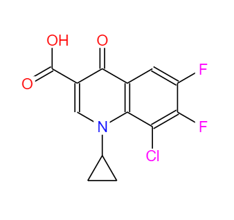 8-氯-1-环丙基-6,7-二氟-4-氧代-1,4-二氢喹啉-3-羧酸,8-Chloro-1-cyclopropyl-6,7-difluoro-1,4-dihydro-4-oxo-3-quinolinecarboxylic acid
