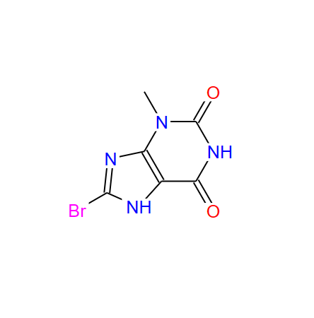 8-溴-3-甲基-3,7-二氢-嘌呤-2,6-二酮,8-Bromo-3-methyl-3,7-dihydro-purine-2,6-dione
