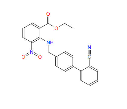 2-[[(2'-氰基联苯-4-基)甲基]氨基]-3-硝基苯甲酸乙酯,2-[[(2'-Cyano[1,1'-biphenyl]-4-yl)methyl]amino]-3-nitro-benzoic acid ethyl ester