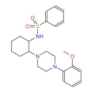 N-[2-[4-(2-甲氧基苯基)-1-哌嗪基]环己基]苯磺酰胺,N-[2-[4-(2-Methoxyphenyl)-1-piperazinyl]cyclohexyl]benzenesulfonamide