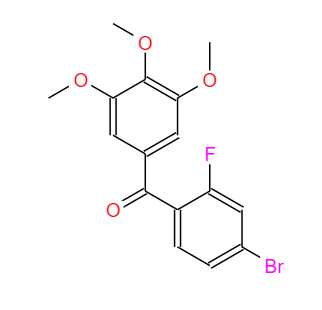 (4-溴-2-氟苯基)(3,4,5-三甲氧基苯基)甲酮,(4-Bromo-2-fluorophenyl)(3,4,5-trimethoxyphenyl)methanone