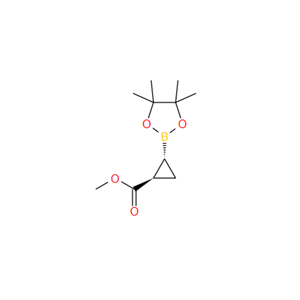(1R,2R)-2-(甲氧羰基)环丙基硼酸频哪醇酯,Cyclopropanecarboxylic acid, 2-(4,4,5,5-tetraMethyl-1,3,2-dioxaborolan-2-yl)-, Methyl ester, (1R,2R)-rel-