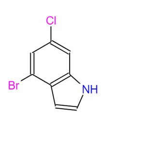 4-溴-6-氯-1H-吲哚 885519-23-3