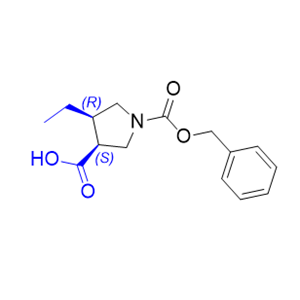 乌帕替尼杂质17,(3S,4R)-1-((benzyloxy)carbonyl)-4-ethylpyrrolidine-3-carboxylic acid