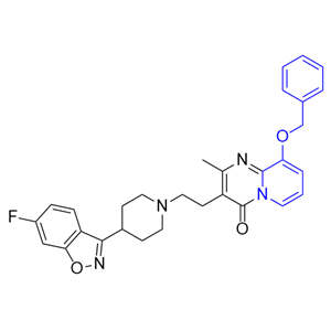 帕利哌酮杂质14,9-(benzyloxy)-3-(2-(4-(6-fluorobenzo[d]isoxazol-3-yl)piperidin-1-yl)ethyl)-2-methyl-4H-pyrido[1,2-a]pyrimidin-4-one