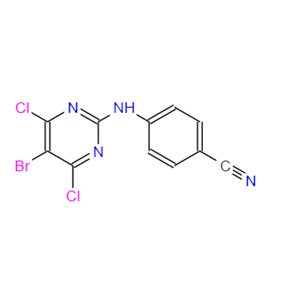 4-[(5-溴-4,6-二氯-2-嘧啶)氨基]苯甲腈