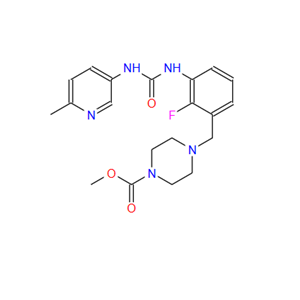 4-[[2-氟-3-[N'-(6-甲基吡啶-3-基)脲基]苯基]甲基]哌嗪-1-羧酸甲酯