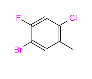 2-氯-4-氟-5-溴甲苯,1-Bromo-4-chloro-2-fluoro-5-methylbenzene