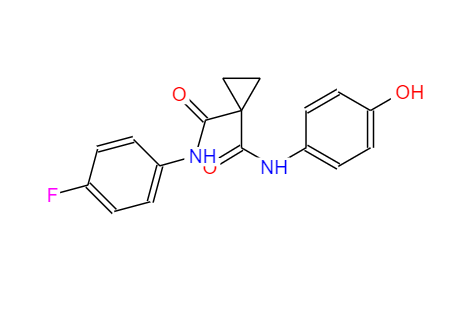 N-(4-氟苯基)-N-(4-羥基苯基)環(huán)丙烷-1,1-二羧酰胺（卡博替尼雜質(zhì),N-(4-Fluorophenyl)-N'-(4-hydroxyphenyl)cyclopropane-1,1-dicarboxamide(CabozantinibImpurity)