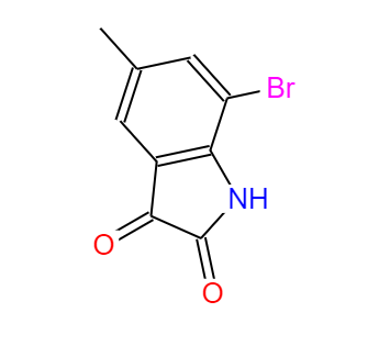 5-甲基-7-溴靛紅,7-Bromo-5-methylisatin