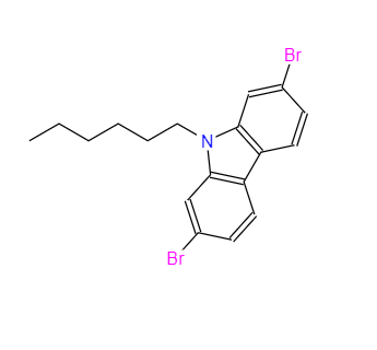 2,7-二溴-9-乙基-9H-咔唑,2,7-Dibromo-9-hexyl-9H-carbazole