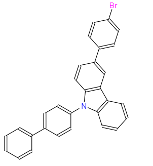 9-(1,1-联苯基)-4-基-3-(4-溴苯基)咔唑,9-(1,1-bipheny)-4-yl-3-(4-broMophenyl)carbazole