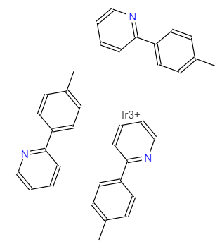 三[2-(对甲苯基)吡啶-C2,N)合铱(III),Ir(mppy)3; Tris[2-(p-tolyl)pyridine-C2,N)]iridium(III)