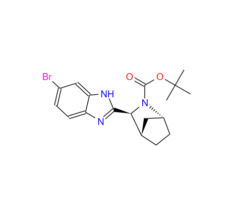 (1R,3S,4S)-3-(6-溴-1H-苯并咪唑-2-基)-2-氮杂双环[2.2.1]庚烷-2-羧酸叔丁酯,(1R,3S,4S)-tert-butyl 3-(6-bromo-1H-benzo[d]imidazol-2-yl)-2-aza-bicyclo[2.2.1]heptane-2-carboxylate