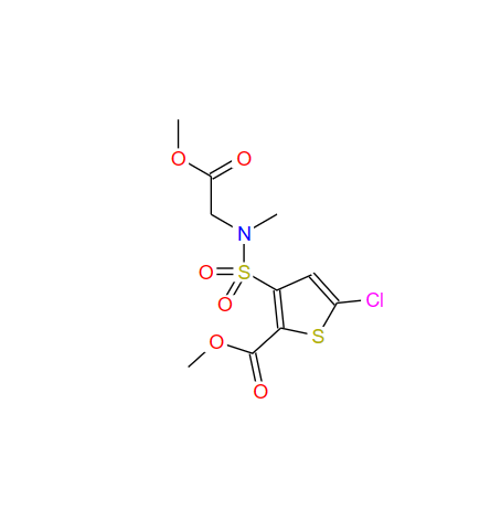 5-氯-3-(N-乙酸甲酯-N-甲基氨基磺酰基)-噻吩-2-甲酸甲酯,5-Chloro-3-[N-(Methoxy-carbonyl-Methyl)sulfaMoyl]-2-thiophene carboxylic acid Methyl ester