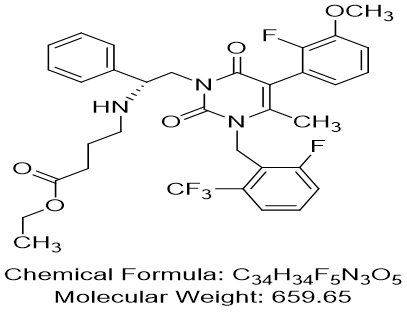 噁拉戈利钠杂质DBZ,Elagolix Sodium