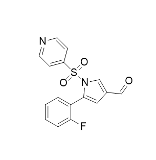 沃诺拉赞杂质40,5-(2-fluorophenyl)-1-(pyridin-4-ylsulfonyl)-1H-pyrrole-3- carbaldehyde