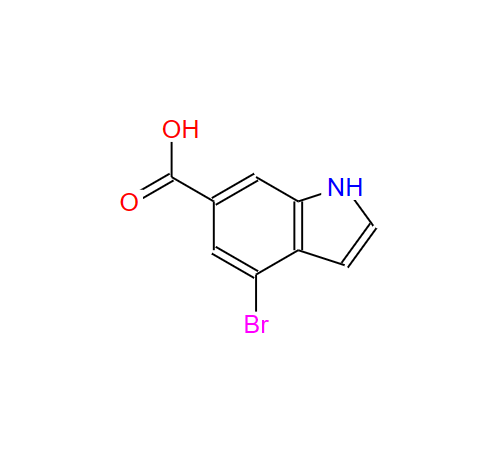 4-溴-1H-6-吲哚甲酸,4-bromo-1H-indole-6-carboxylic acid