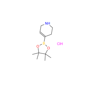 4-(4,4,5,5-TETRAMETHYL-1,3,2-DIOXABOROLAN-2-YL)-1,2,3,6-TETRAHYDROPYRIDINE HYDROCHLORIDE,1,2,3,6-Tetrahydro-4-(4,4,5,5-tetramethyl-1,3,2- dioxaborolan-2-yl)pyridine hydrochloride