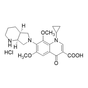 莫西沙星杂质B,1-cyclopropyl-6,8-dimethoxy-7-((4aS,7aS)-octahydro-6H-pyrrolo [3,4-b]pyridin-6-yl)-4-oxo-1,4-dihydroquinoline-3-carboxylic  acid hydrochloride