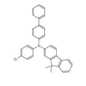 N-[1,1`-联苯]-4-基-N-(4-溴苯肼)-9,9-二甲基-9H-芴-2-胺