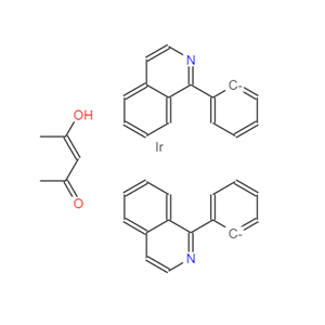 乙酰丙酮酸二(1-苯基异喹啉-C2,N)合铱(III)