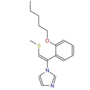 (E)-1-(2-(甲硫基)-1-(2-(戊氧基)苯基)乙烯基)-1H-咪唑  鹽酸鹽