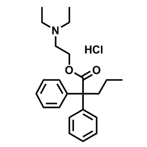 2,2-二苯基戊酸-2-(二乙氨基)乙酯盐酸盐