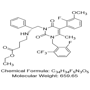 噁拉戈利钠杂质DBZ,Elagolix Sodium