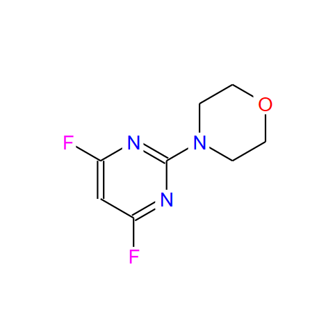 2-吗啉-4,6-二氟嘧啶,2-MORPHOLINO-4,6-DIFLUORO-PYRIMIDINE