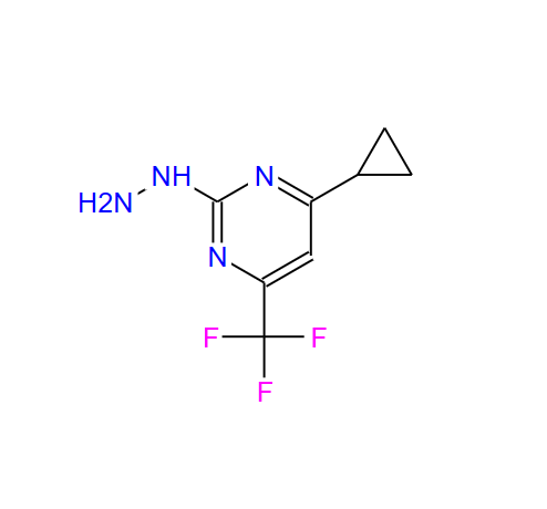 2-肼基-4-环丙基6-三氟甲基-嘧啶,(4-CYCLOPROPYL-6-TRIFLUOROMETHYL-PYRIMIDIN-2-YL)-HYDRAZINE