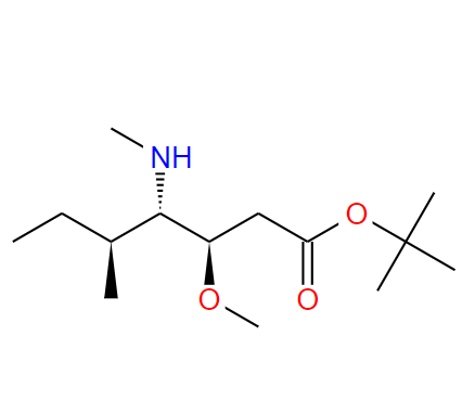 (3R,4S,5S)-叔丁基3-甲氧基-5-甲基-4-(甲基氨基)庚酸酯,(3R,4S,5S)-tert-butyl3-methoxy-5-methyl-4-(methylamino)heptanoatehydrochloride